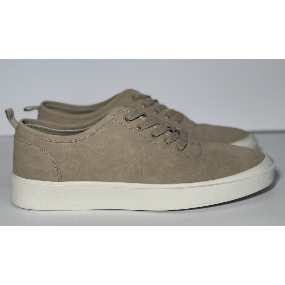 ABOUND Halen Men's Smooth Faux Leather Lace-Up Sneakers Beige Nomad‎ Sz 10.5 EUC